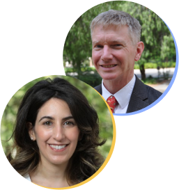 Prytaneum directors Kevin Esterling and Mariam Salloum
